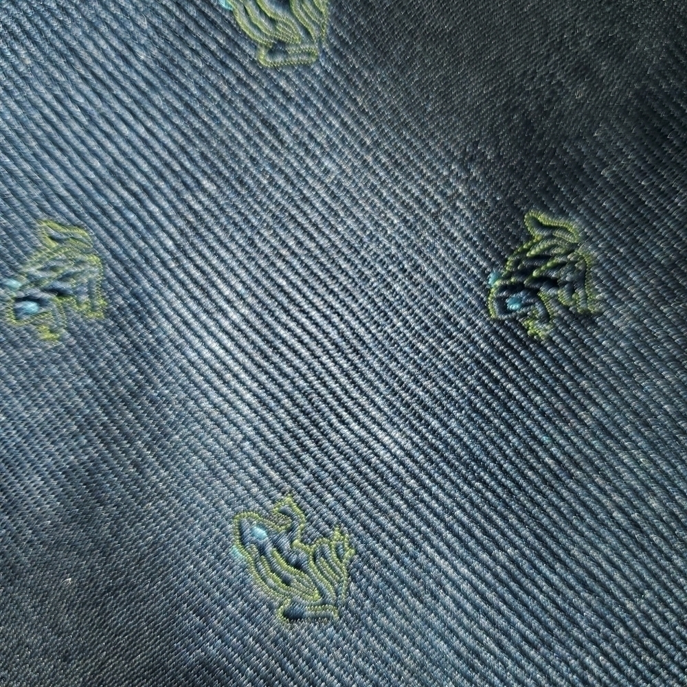 J. CREW Frog necktie Black / blue - NEW - Picture 4 of 8